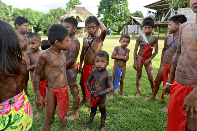 Communauté indigène Embera dans la région de Darien, Panama